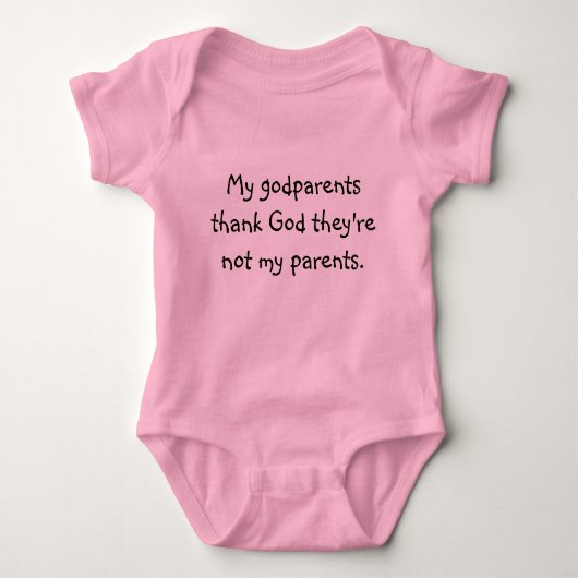 Funny Thankful godparent T-Shirt (Voorkant)