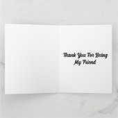 Funny Thankful Otter Vriend Thanksgiving Kaart (Binnen)