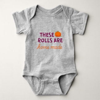 Funny Thanksgiving Baby Bodysuit, Cute Fall Baby  Romper