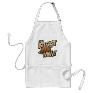 Funny Thanksgiving Breast Man Apron Standaard Schort