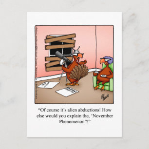 Funny Thanksgiving Briefkaart "novemberverschijnse