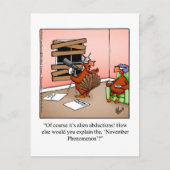Funny Thanksgiving Briefkaart "novemberverschijnse (Voorkant)