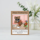 Funny Thanksgiving Briefkaart "novemberverschijnse (Staand voorkant)