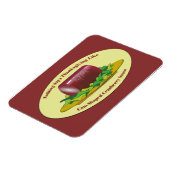 Funny Thanksgiving Canned Cranberry Sauce Magneet (Linkerzijde)