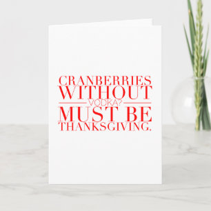 Funny Thanksgiving Card Feestdagen Kaart
