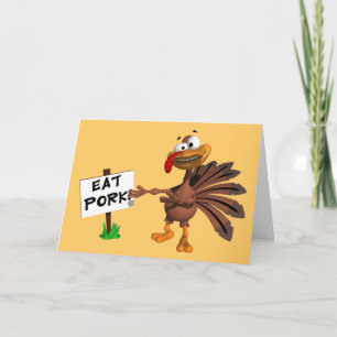 Funny Thanksgiving card Feestdagen Kaart