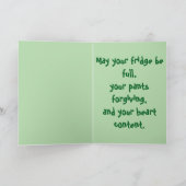 Funny Thanksgiving Card – Leftovers Are My Love La Kaart (Binnen)