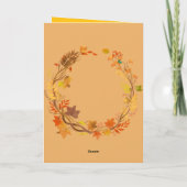 Funny Thanksgiving Card – Turkey Trouble Kaart (Achterkant)