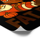 Funny Thanksgiving Christmas Turkey Vs Santa For M Poster (Hoek)