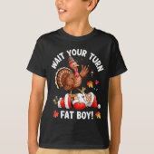 Funny Thanksgiving Christmas Turkey Vs Santa For M T-shirt (Voorkant)