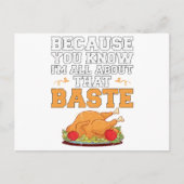 Funny Thanksgiving citeert Turkije Dag Pun Kitchen Briefkaart (Voorkant)