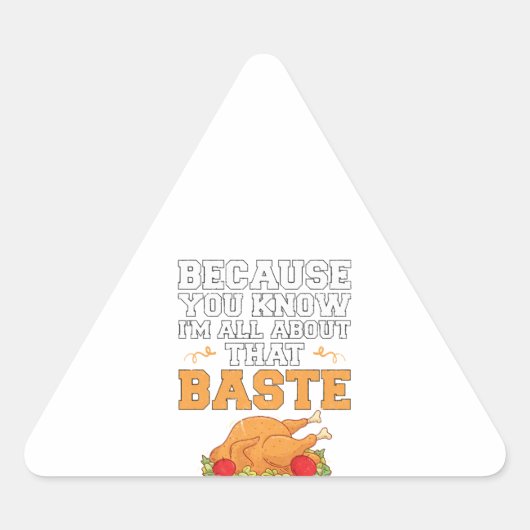 Funny Thanksgiving citeert Turkije Dag Pun Kitchen Sticker (Voorkant)