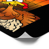 Funny Thanksgiving Cute Turkey Moo I'm A Cow Men W Poster (Hoek)