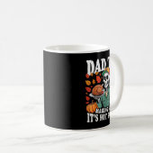 Funny Thanksgiving Dad Tax Skeleton Turkey Day Foo Koffiemok (Voorkant rechts)