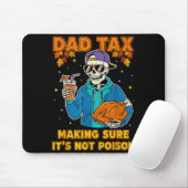 Funny Thanksgiving Dad Tax Skeleton Turkey Day Foo Muismat (Met muis)