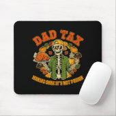 Funny Thanksgiving Dad Tax Skeleton Turkey Day Foo Muismat (Met muis)