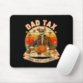 Funny Thanksgiving Dad Tax Skeleton Turkey Day Foo Muismat (Met muis)