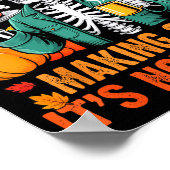 Funny Thanksgiving Dad Tax Skeleton Turkey Day Foo Poster (Hoek)