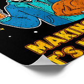 Funny Thanksgiving Dad Tax Skeleton Turkey Day Foo Poster (Hoek)