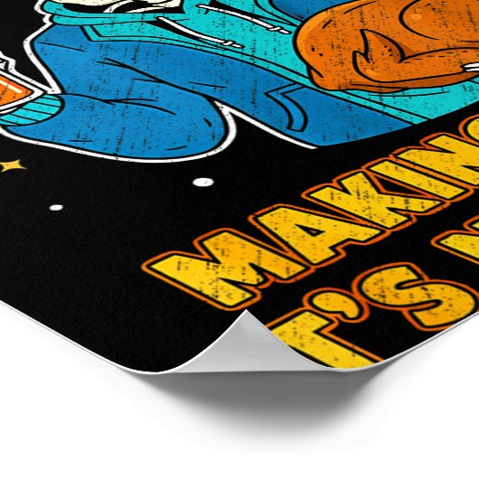 Funny Thanksgiving Dad Tax Skeleton Turkey Day Foo Poster (Hoek)