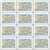 FUNNY THANKSGIVING DAY PARADE TURKEY BALLOON STICKER (Voorkant)