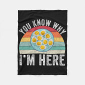 Funny Thanksgiving Deviled Eggs You Know Why I'm H Fleece Deken (Voorkant)