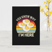 Funny Thanksgiving Deviled Eggs You Know Why I'm H Kaart (Gele Bloem)