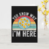 Funny Thanksgiving Deviled Eggs You Know Why I'm H Kaart (Gele Bloem)