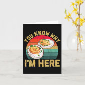 Funny Thanksgiving Deviled Eggs You Know Why Im He Kaart (Gele Bloem)