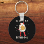 Funny Thanksgiving Dinner Bad Day To Be A Deviled  Sleutelhanger (Voorkant)