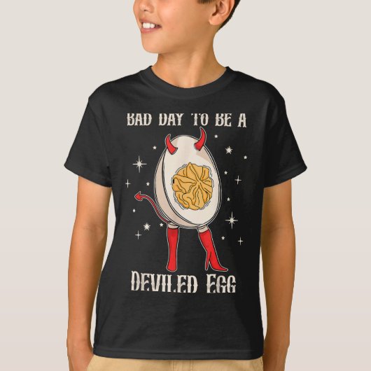 Funny Thanksgiving Dinner Bad Day To Be A Deviled T-shirt (Voorkant)