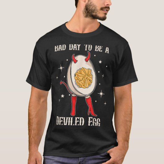 Funny Thanksgiving Dinner Bad Day To Be A Deviled  T-shirt (Voorkant)