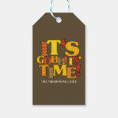 Funny Thanksgiving Dinner Cadeaulabel (Achterkant)