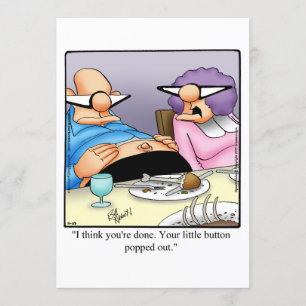 Funny Thanksgiving Dinner Invitations Kaart