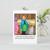 Funny Thanksgiving Dinner Invitations Kaart (Staand voorkant)