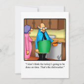 Funny Thanksgiving Dinner Invitations Kaart (Voorkant)