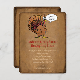 Funny Thanksgiving Dinner Kaart