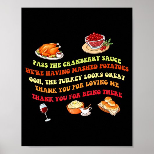 Funny Thanksgiving Dinner P The Cranberry Sauce De Poster (Voorkant)
