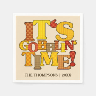 Funny Thanksgiving Dinner Paper Napkin Servet