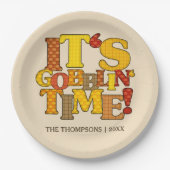 Funny Thanksgiving Dinner Papieren Bordje (Voorkant)