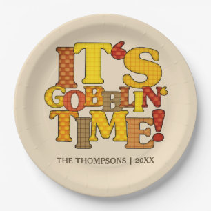 Funny Thanksgiving Dinner Papieren Bordje