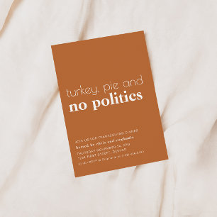 Funny Thanksgiving Dinner Party Invitation Kaart