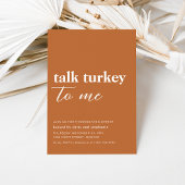 Funny Thanksgiving Dinner Party Invitation Kaart
