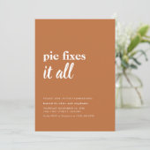 Funny Thanksgiving Dinner Party Invitation Kaart (Staand voorkant)