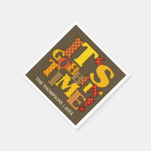 Funny Thanksgiving Dinner Servet (Hoek)