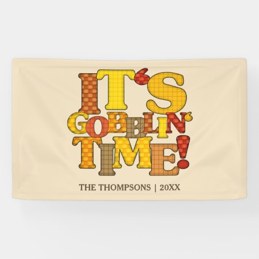 Funny Thanksgiving Dinner Spandoek (Horizontaal)