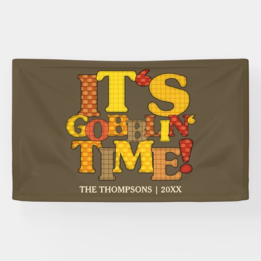 Funny Thanksgiving Dinner Spandoek (Horizontaal)