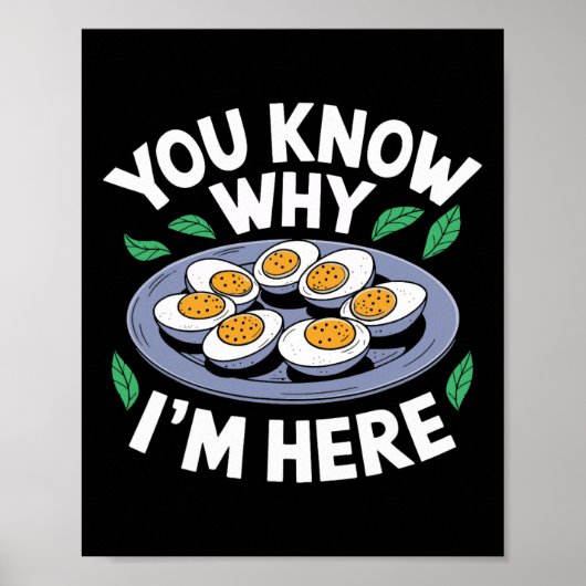 Funny Thanksgiving Dinner You Know Why I'm Here Re Poster (Voorkant)