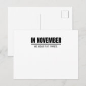 Funny Thanksgiving Family Matching Thanksgiving Briefkaart (Voorkant / Achterkant)