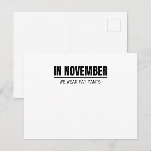 Funny Thanksgiving Family Matching Thanksgiving Briefkaart (Voorkant / Achterkant)